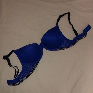 VS PINK Blue Leopard Bra